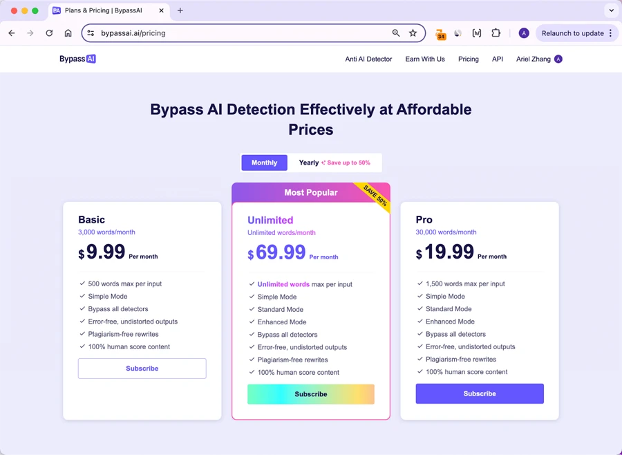 Bypass AI Pricing