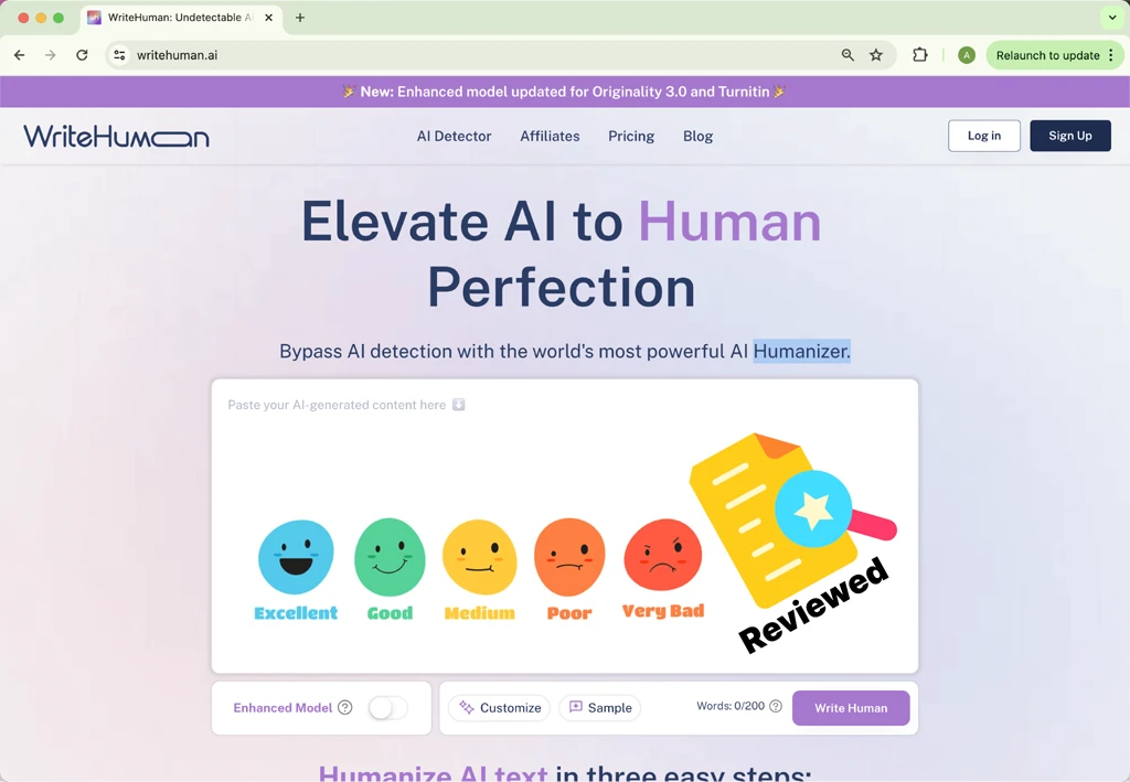 WriteHuman.ai Review Banner